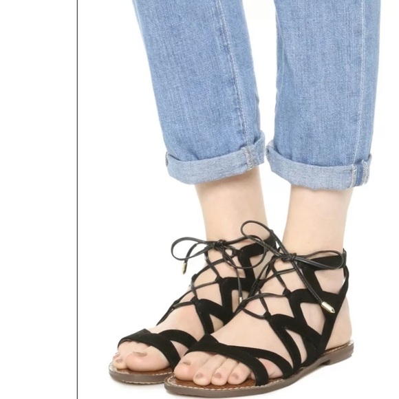 Sam Edelman Women's Gemma Sandal Black Size 8 - Picture 1 of 6